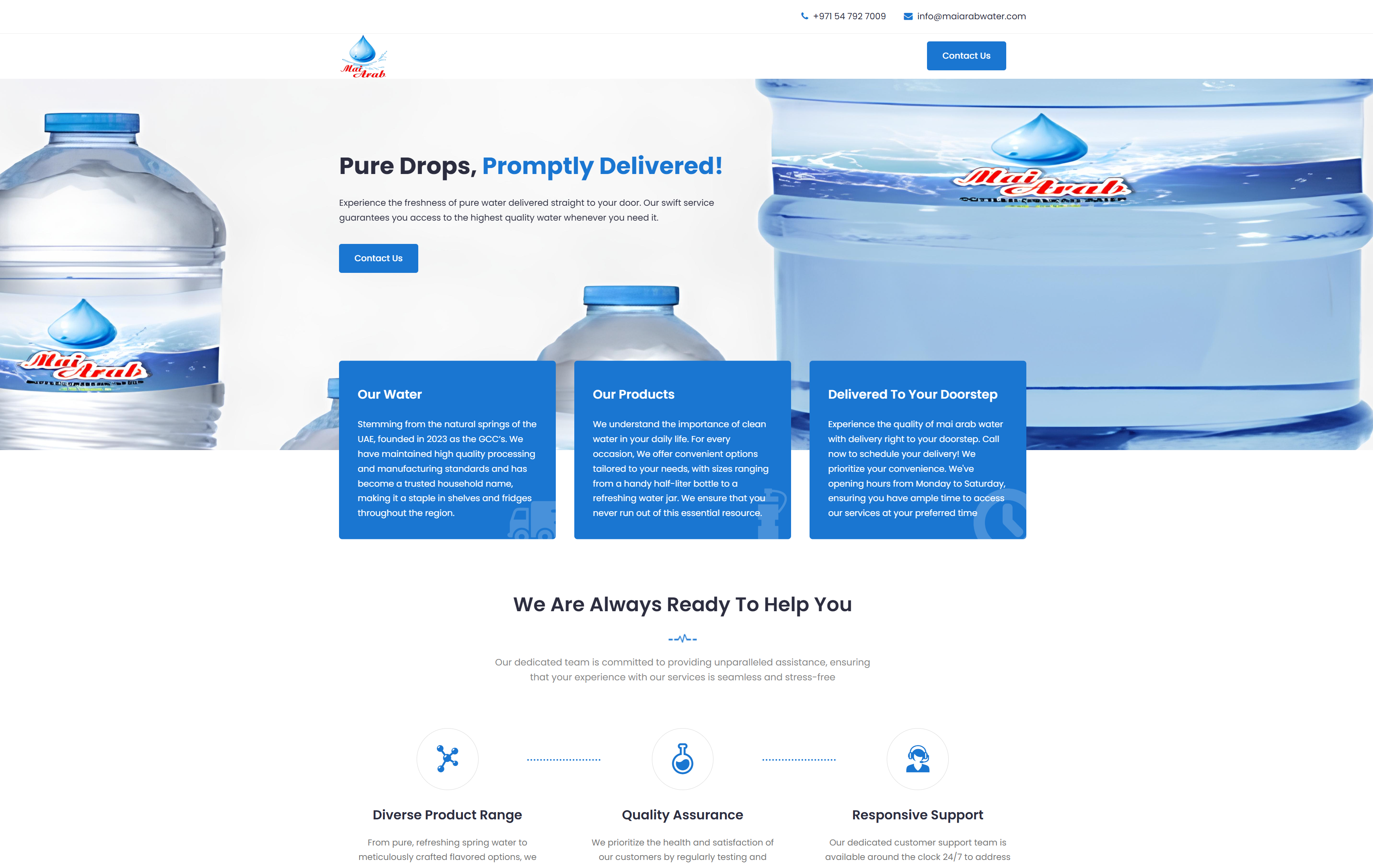 MaiArab Water website